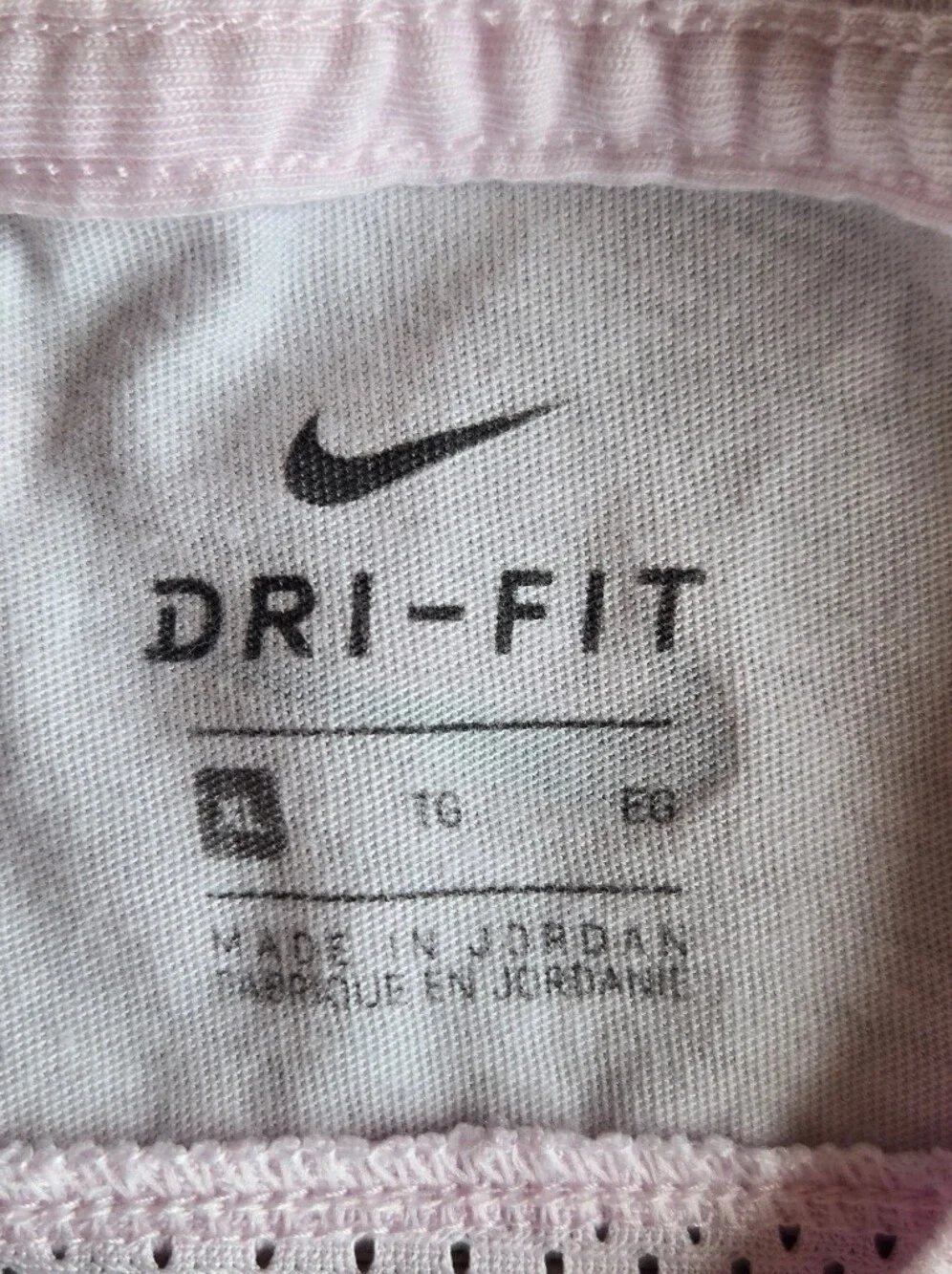 Nike Dri-Fit Pink Graphic Mesh Back Workout Tank Top Sz XL